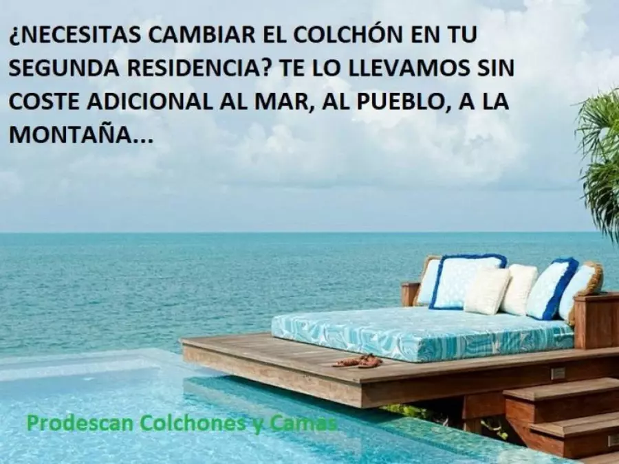 Te llevamos tu colchón a tu casa de vacaciones.