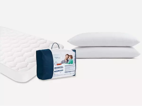 Pack Descanso: 2 almohadas Duo Confort + Protector colchón