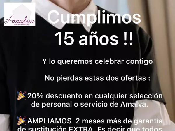 20% descuento + Ampliación garantía de sustitución