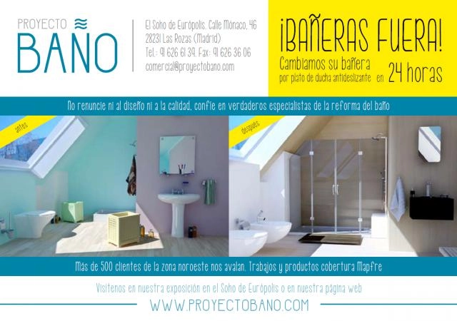 Cambio de bañera por plato de ducha
