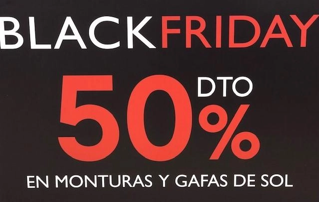 HASTA UN 50 % EN MONTURAS Y GAFAS DE SOL