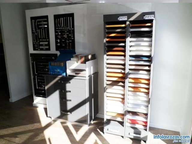 Encimeras, herrajes, interiores, cajoneras....