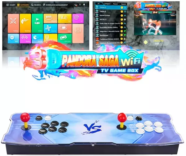 Consola Grande Arcade Pandora Box Saga 9000en1 con