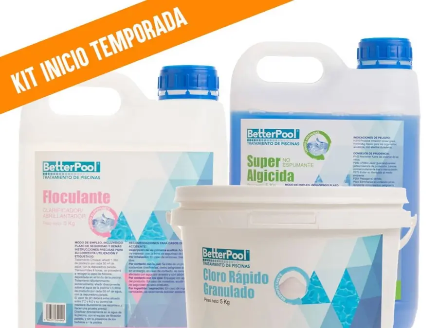 KIT INICIO TEMPORADA PARA PISCINAS