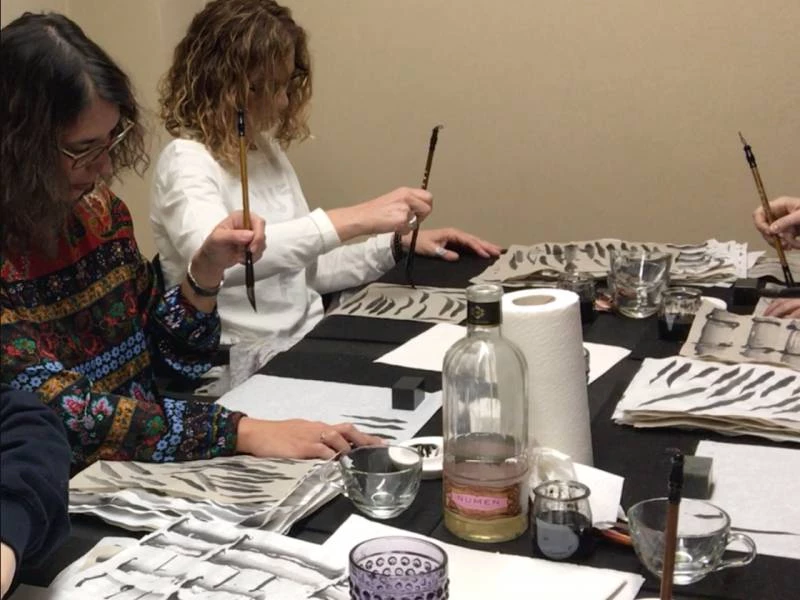 Escuela de pintura japonesa zen en Pozuelo