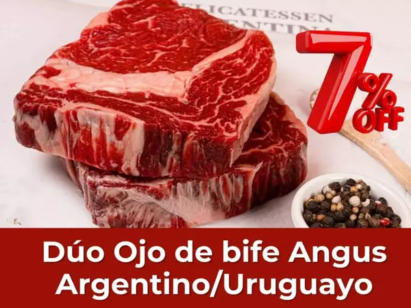 Dúo de Ojo de Bife Entrecot Angus con 7% dto.
