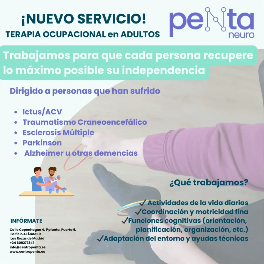 ¡NUEVO SERVICIO! Terapia Ocupacional para Adultos