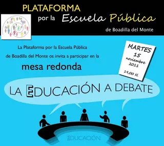 Nueva mesa redonda sobre la Educación Pública en IES Máximo Trueba