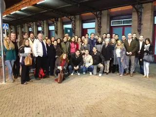 El Alcalde de Boadilla increpado por nacionalistas catalanes en Manresa