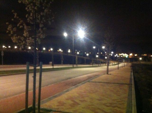 PSOE: "Mientras la rotonda de la M-50 sigue apagada, el Ayuntamiento enciende una urbanización cerrada y sin casas"