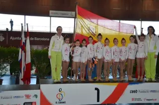 El equipo infantil de Gimnasia Estética de Boadilla obtiene el quinto puesto del mundo en Barcelona