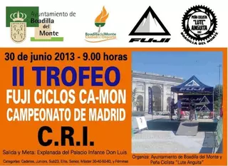 Este domingo se celebra el II Trofeo Ciclista Fuji Ciclos Camon en Boadilla