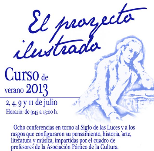 El Centro de Formación acogerá un Curso de Verano de la Asociación Pórtico de la Cultura sobre el Siglo de las Luces

