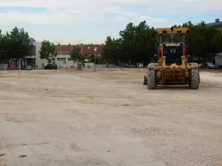 Arreglo del aparcamiento provisional del Centro de Salud Condes de Barcelona