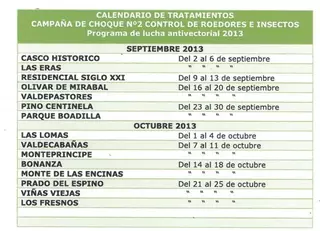 Comienza la segunda campaña de control de roedores e insectos en el municipio