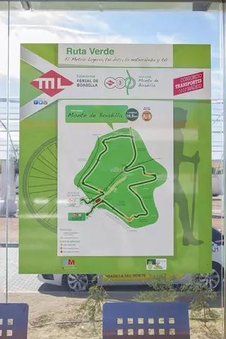 Boadilla cuenta con una nueva ruta verde que une el uso de la bicicleta con el de Metro Ligero