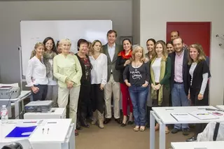 El alcalde visita los cursos de Formación Profesional para el Empleo que se imparten en Boadilla