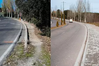 Continúan las obras de acerado en la Avenida de Valdepastores