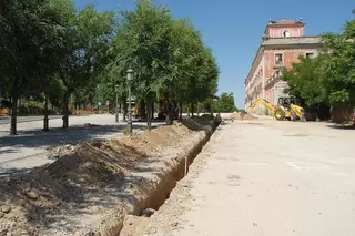 En marcha las obras de peatonalización del eje histórico artístico de Boadilla del Monte
