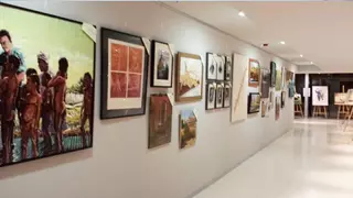 Exposición de obras para la Subasta Solidaria organizada por la Asociación de Amigos del Palacio de Boadilla