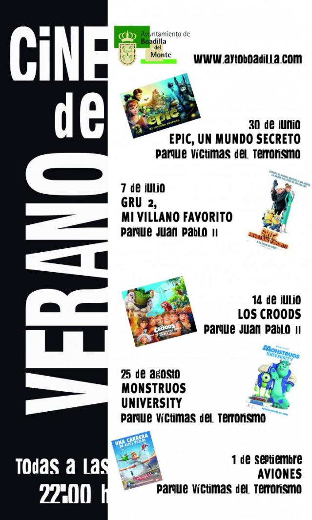 El Cine de Verano desembarca en Boadilla