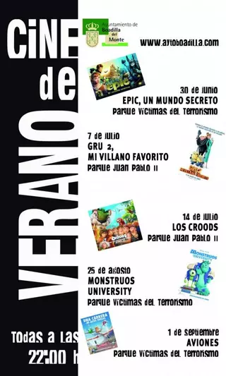 El Cine de Verano desembarca en Boadilla