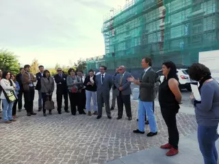 Un grupo de expertos visita las obras del Palacio en el marco de las Jornadas Europeas de Patrimonio