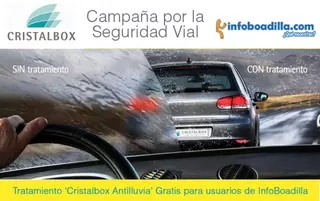 Cristalbox e InfoBoadilla.com regalan 500 tratamientos antilluvia para mejorar la seguridad vial de los boadillenses