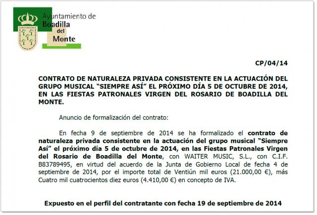 El Ayuntamiento de Boadilla contrató a una de las empresas implicadas en la trama Púnica