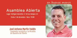 El PSOE presenta a su candidato a la alcaldía de Boadilla, José Antonio Martín Valdés