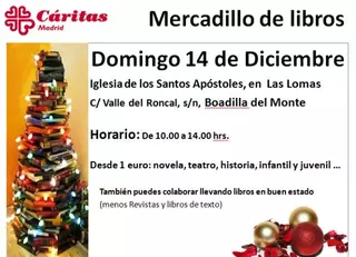 La Iglesia de Las Lomas acoge un Mercadillo de libros en favor de Cáritas
