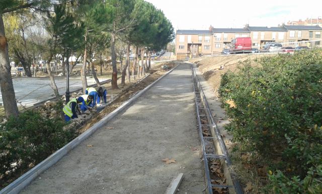 Avanzan las obras de remodelación y mejora del parque de las Eras