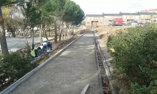 Avanzan las obras de remodelación y mejora del parque de las Eras