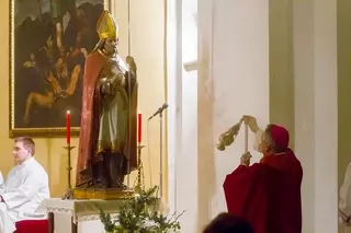 El obispo auxiliar de Getafe, José Rico, ofició el pasado sábado la tradicional Misa en honor al patrón de Boadilla, San Babilés