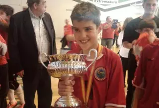 Gonza, jugador de UD Las Rozas-Boadilla, se proclama Campeón de España