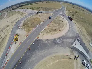Avanzan las obras de la rotonda que conectará Parque Boadilla, Olivar de Mirabal y Las Lomas con los nuevos desarrollos