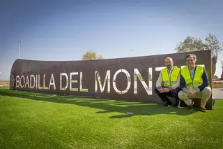 Abre al tráfico la nueva rotonda que da acceso a los nuevos desarrollos de Boadilla desde la M-513