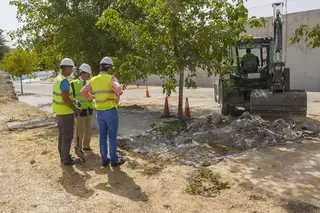 Avanzan a buen ritmo las obras de reordenación del entorno del Complejo Deportivo Condesa de Chinchón