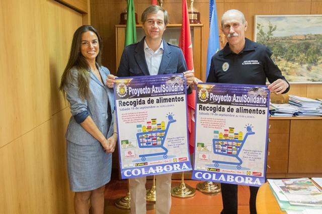 La Policía Local realizará mañana una acción solidaria de recogida de alimentos para el almacén de Cáritas Boadilla