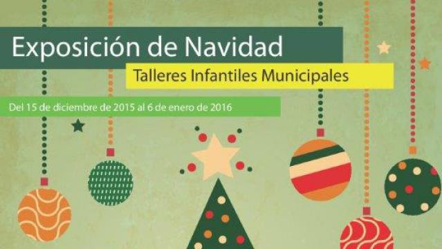 Los alumnos de los talleres municipales infantiles exponen sus trabajos navideños y los venden con fines benéficos