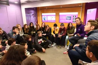 Alumnos de Secundaria reciben charlas sobre el consumo de drogas dentro del programa de la Comunidad de Madrid "Drogas o tú"