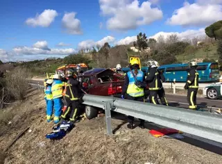 Fallece un hombre en un accidente en la carretera de Brunete a Boadilla