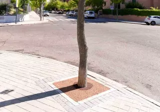 El Ayuntamiento coloca gravilla drenante y caucho en 150 alcorques ubicados en puntos muy transitados