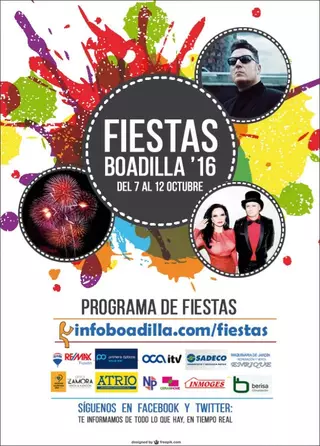 PROGRAMA DE FIESTAS DE BOADILLA - Del 7 al 12 de Octubre