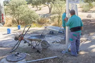El Ayuntamiento de Boadilla continua acometiendo el vallado de las parcelas municipales