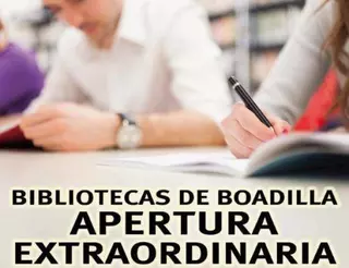 Las bibliotecas y Sala de Lectura de Boadilla tendrán horario ampliado de apertura hasta el 22 de enero