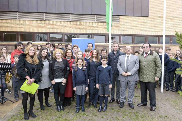 Bandera verde de la sostenibilidad para el colegio Virgen de Europa