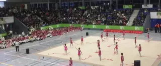 Más de 430 alumnas del Club Gimnasia Rítmica de Boadilla participan en una exhibición solidaria