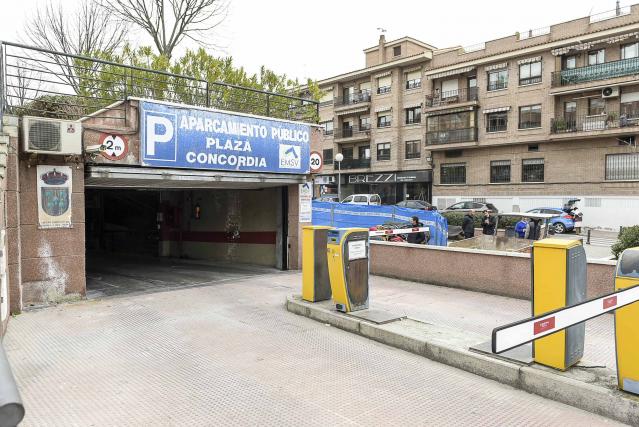 Obras de mantenimiento y mejora en el aparcamiento público de la Plaza de la Concordia