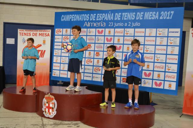 El boadillano Miguel Zaballos, de ocho años, se proclama Campeón de España de Tenis de Mesa